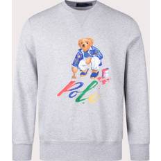 Polo Ralph Lauren Printed Bear Crew Neck Sweatshirt Andover Heather