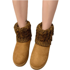 Wool Boots Wool Warm Short Boots - Brown