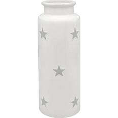 Lesser & Pavey Tall White Flower Vase
