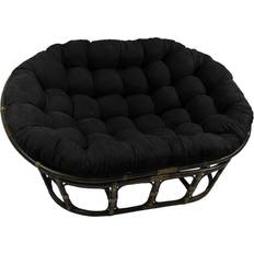 Papasan chair Blazing Needles Microsuede Double Papasan Chair Cushions Black (198.1x147.3)