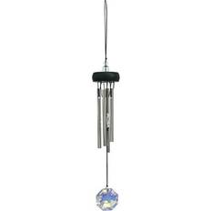 Woodstock Chimes Cloche De Vent Cristal Precious Stones 4 Tubes 29 cm Avec Pierre