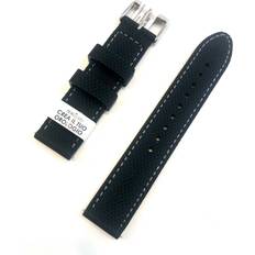 White - Women Watch Straps Morellato Livenza Ec Black/White 22mm Chrome-plated Buckle EASY CLICK Collection