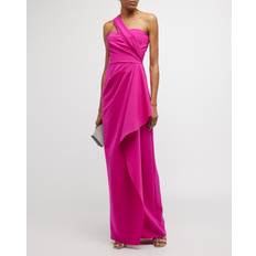 Evening Gowns - Polyurethane Dresses One-Shoulder Draped Stretch Crepe Gown