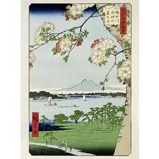 Hiroshige Kunstdruck Massaki And Suijin Grove