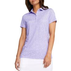 Puma Polo Shirts Puma Women's Short Sleeve MATTR Golf Polo, Medium, Vivid Violet/White Glow