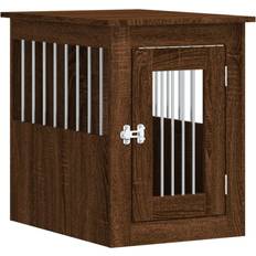 vidaXL brown oak, 45 Dog Crate Pet Doghouse Dog Kennel Dog Cage Engineered Wood