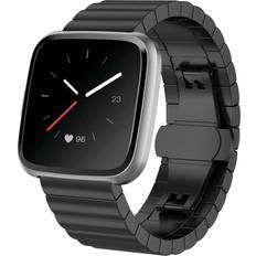 Fitbit Versa Wearables Fitbit Versa Klockarmband Rostfritt Stål Svart