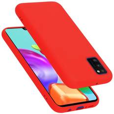 Cadorabo LIQUID ROT, Samsung Galaxy A41 Case for Samsung Galaxy A41 Cover Protection TPU Silicone Gel Red