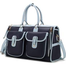 Leather - Women Duffel Bags & Sport Bags MKF Collection Genevieve Color Block Vegan Leather Women's Duffle Bag