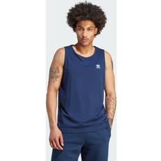 Adidas Men Tank Tops Adidas Trefoil Essentials Tank Top Night Indigo Mens