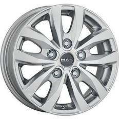 Bilfelger Mak load 5 silber 6.5jx15 5x118 et55 - Silver - 6.5J.5