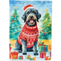 Caroline's Treasures German Wirehaired Pointer Christmas House Flag
