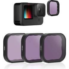 Telesin TELESIN 3 Pack Neutral Density Filter ND8 ND16 ND32 Compatible with GoPro Hero 11 Hero 10 Hero 9 Black- Lens Filter Kit Lens Protector for Go Pro 11 10 9 Camera Accessories