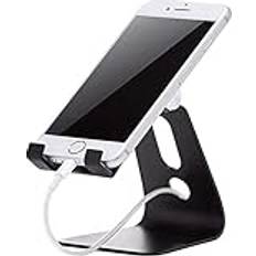 Adjustable phone stand Amazon Basics Adjustable Cell Phone Stand Single Black