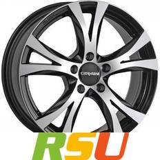 Car Rims Carmani Carmani 9 compete black polish 6.5x16" et49 lk5 112 66.6 alufelgen 16 zoll Black polished