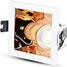 Loft - Pink Spotlights V-TAC Kvadratisk GU10 Lampe Hvid Rosaguld 85x85x62 mm Spotlight