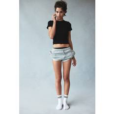 Flare T-shirts H&M Ladies Black Fitted T-shirt