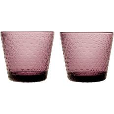 Purple Drinking Glasses Iittala Tundra Drinking Glass 2pcs