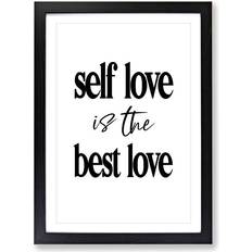 East Urban Home Self Love Black Framed Art 48x65cm