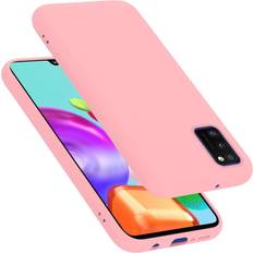Cadorabo LIQUID PINK, Samsung Galaxy A41 Case for Samsung Galaxy A41 Cover Protection TPU Silicone Gel Pink