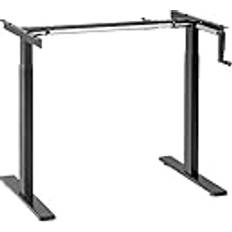Manually Adjustable Sit-Stand Desk Frame Black