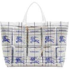Burberry Håndtasker Burberry EKD Label Indkøbstaske - Hvid