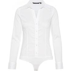 Elastano/Lycra/Spandex - Mujer Camisas Vero Moda Blouse - White/Snow White