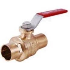 Plumbing Legend Valve Standard Manual Ball Valve: 3/4" Pipe, Full Port Soldered x Soldered Part #101-044