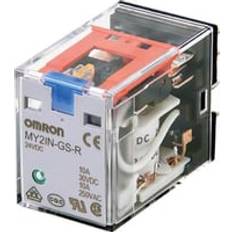 Omron Elartikler Omron Relæ plug-in, 14-ben, MY4IN-GS-R AC220/240, 4PDT, 6 A, mekanisk & LED indikator, testknap, 220/240
