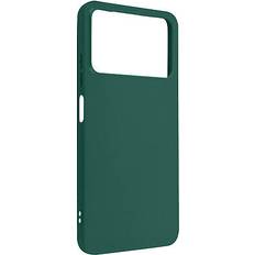 Accessoires de téléphones portables Avizar Coque pour Xiaomi Poco X4 Pro 5G Silicone Flexible Finition Mate Anti-traces Vert Forêt