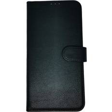 FoneFunShop Compatible With iPhone 14/15 Luxury PU Leather Flip Wallet Case Black