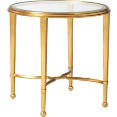 Yellow Small Tables Metal Gold Sangiovese Round Small Table