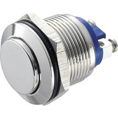 TRU Components 701284 GQ 19H-N Tamper-proof pushbutton 48 V DC 2 A 1 x Off/On momentary IP65 1 pcs