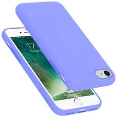 Cadorabo LIQUID HELL LILA, Apple iPhone 7 8 SE2 2020 Case for Apple iPhone 7 7S 8 SE 2020 Cover Protection TPU Silicone Gel Purple