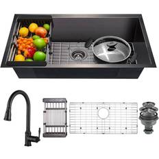 AKDY All-in-One Matte Undermount Single Bowl Kitchen