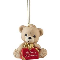 Precious Moments 211037 My Bear-y First Bisque Christmas Tree Ornament