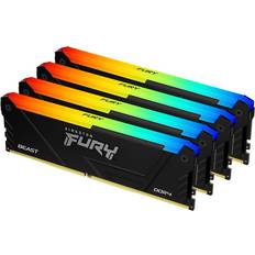 Fury beast 128 Kingston Fury Beast RGB Black DDR4 3600MHz 4x32GB (KF436C18BB2AK4/128)