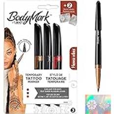Body Makeup on sale Bic BodyMark Temporary Tattoo Markers - 3 Assorted Colours