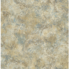 Seabrook Designs Caspien Faux Marble Unpasted Wallpaper Metallic Gold & Grey