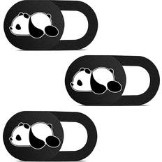 Webcam cover Shein 3pcs Webcam Cover Sliding Cute Panda Pattern Webcam Cover 0.7mm Fit Laptop Tablet Protect Privacy Security