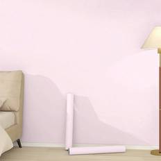 Self adhesive wallpaper Shein Light Pink Self-Adhesive Wallpaper