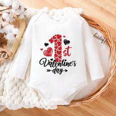 Shein Baby Girl Casual Long Sleeve Daily Long Bodysuit