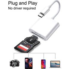Shein Type C To SD, Micro SD Memory Card Reader, Type C To SD Card Reader Adapter For Type C SD Card