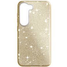 Accessori per cellulari Avizar Glitter Case for Samsung Galaxy S23 Plus Semi-rigid Spark Case Gold