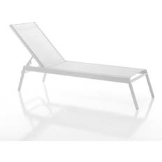 White Sun Beds Dakota Fields Mager Reclining Sun Lounger