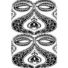 Bloomsbury Market B&W Arabesque Panels I Chariklia Zarris Graphic Framed Art