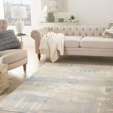 Nourison Solace SLA07 Distressed Abstract White