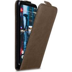 Google Pixel 2 XL Mobile Phone Covers Cadorabo COFFEE BROWN Flip Case for Google PIXEL 2 XL Cover Book Wallet Protection PU Leather Magnetic Etui Brown