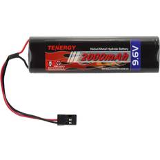 RC Accessories Tenergy Tenergy NiMH Receiver Battery Pack with Hitec Connectors 9.6V 2000mAh High Capacity Futaba Battery Pack, Square NT8S600B Rechargeable Battery Pack for RC Receivers, Airplanes, and More