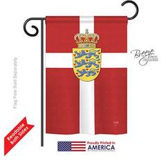 Yellow Flags Breeze Decor 58093 Denmark 2-Sided Impression Garden Flag